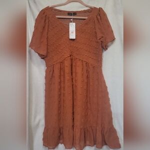Rust Mini Dress